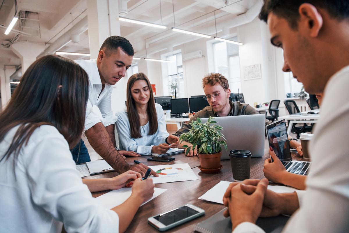 Young Businesspeople having a meeting